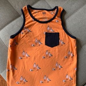 Size 6/7 tank top seagulls & French fries Old Navy